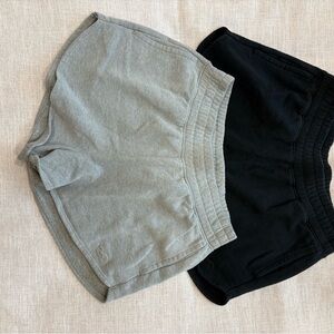 Hollister Gray and Black Lounge Shorts